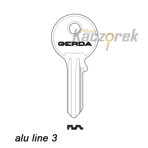 Gerda 060 - klucz surowy - ALU LINE nr 3